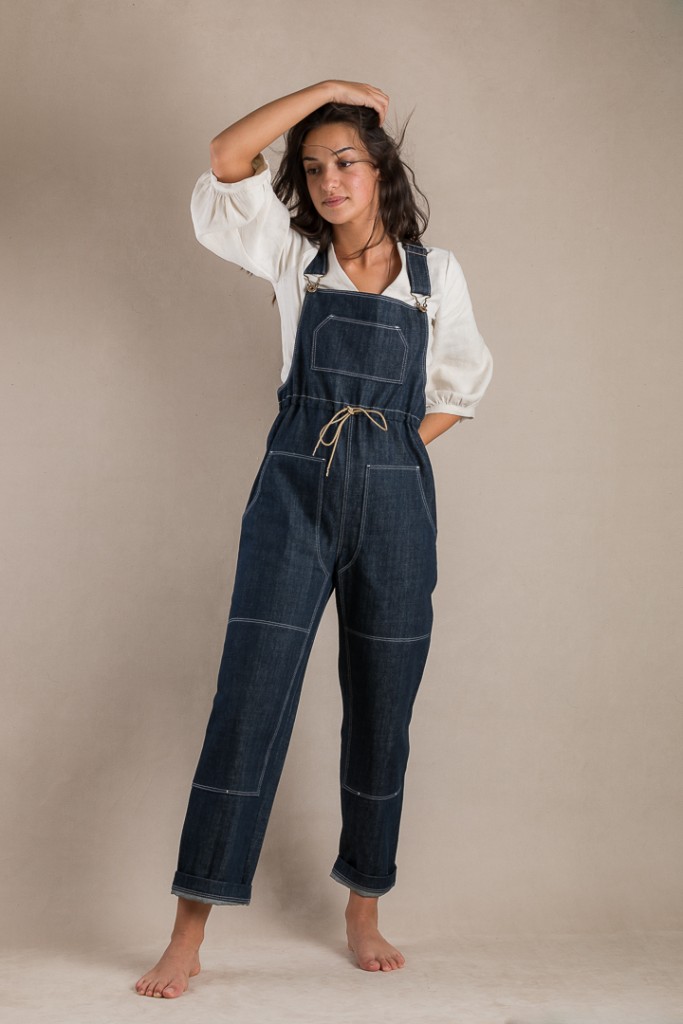 A photo of a finished Partner Overalls.